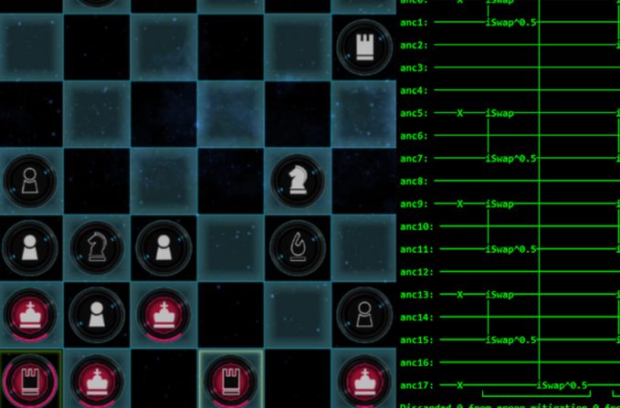 image of quantum chess and google ai interface
