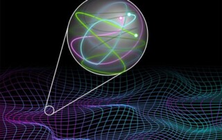 Illustration of quantum simulator showing a quantum system
